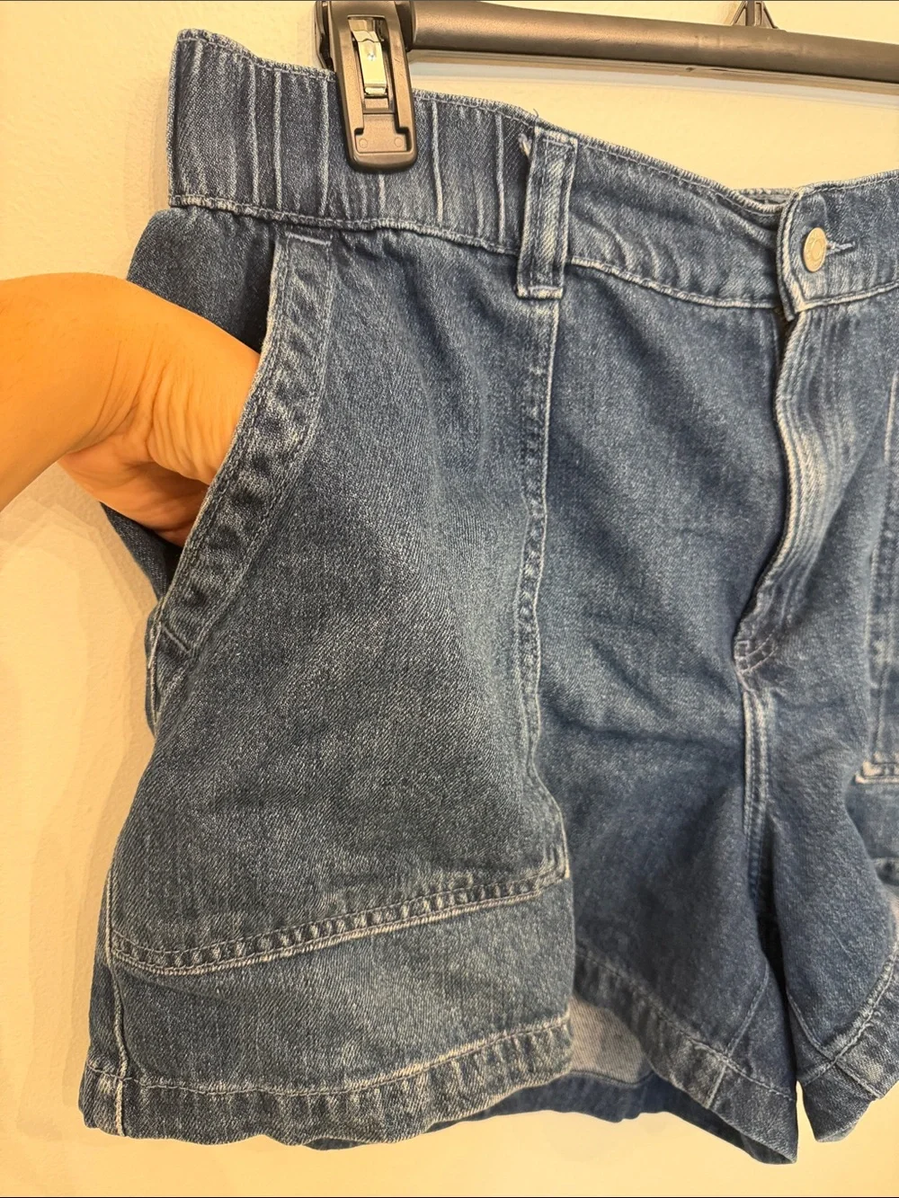 Denim Utility Gap Women’s Shorts - Dark Blue